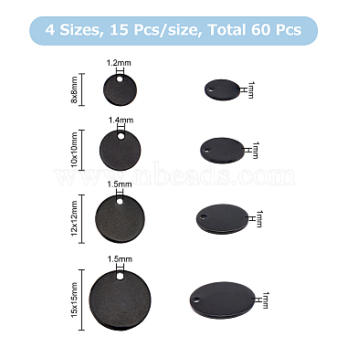 Superfindings 60Stk. 3 Stil 304 Edelstahlanhänger(FIND-FH0006-10)-3