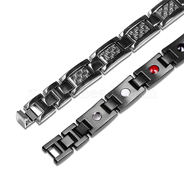 SHEGRACE Stainless Steel Panther Chain Watch Band Bracelets(JB660A)-5
