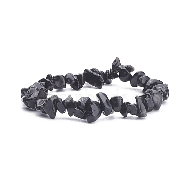 Natural Obsidian Chips Beaded Jewelry Set(SJEW-JS01232-01)-4