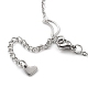 304 Stainless Steel Cable Chain Anklets(X-AJEW-H104-05P)-3