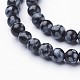 Natural Snowflake Obsidian Beads Strands(X-GSR4mmC009)-2