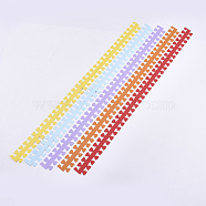 DIY Flower Paper Quilling Strips, DIY Origami Paper Hand Craft, Mixed Color, 495x31mm, 5colors/bag(DIY-T002-04)