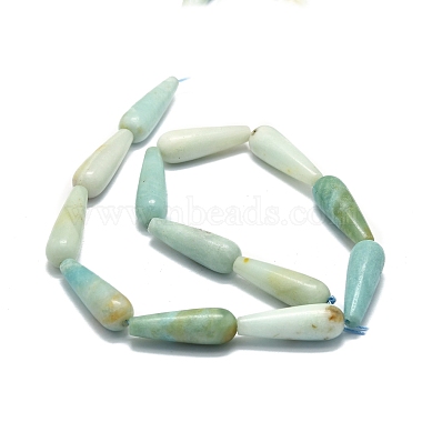 Brins de perles d'amazonite de fleurs naturelles(G-E576-36)-2