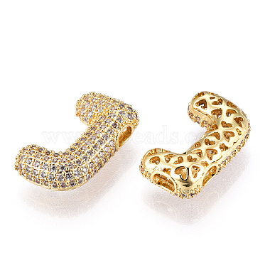 Brass Micro Pave Cubic Zirconia Pendants(KK-N254-06G-J)-2