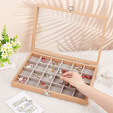 24-Slot Rectangle Wood Pendant Necklace Jewelry Storage Presentation Boxes(CON-WH0095-33A)-3