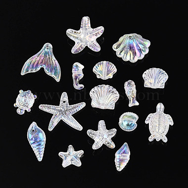 Ocean Theme Transparent Acrylic Beads(TACR-T028-69-01F)-2