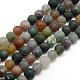Frosted Natural Indian Agate Round Bead Strands(G-M063-8mm-01)-1