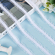 10 Yards Polyester Pleated Lace Trim(OCOR-WH0080-93A)-4