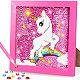 Unicorn Photo Frame Diamond Painting Kits for Kids(PW-WG79102-02)-1