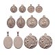 12 pièces 6 style 304 pendentifs en acier inoxydable(STAS-SZ0001-44P)-1