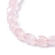 Chapelets de perles en quartz rose naturel(G-F742-03)-3