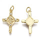 Brass Micro Pave Cubic Zirconia Pendants(ZIRC-T013-14G-NF)-2