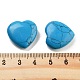 Heart Synthetic Turquoise  Worry Stone(G-C134-06A-02)-3