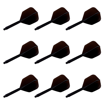 Plastic Dart Shafts Darts Accessory, Black, 78x34x34mm, 3pcs/set