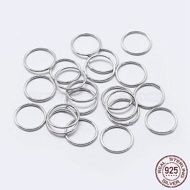 Platinum Ring Sterling Silver Soldered Jump Rings