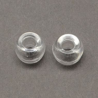 9mm Clear Barrel Acrylic Beads