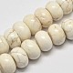 Rondelle Natural Magnesite Beads Strands(X-G-M138-25)-1