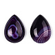 Natural Banded Agate/Striped Agate Cabochons(G-T122-23H)-3