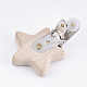 Beech Wood Baby Pacifier Holder Clips(WOOD-T015-19)-3
