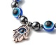 Evil Eye Resin Beads Stretch Bracelet for Girl Women(BJEW-JB06763)-6