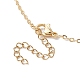 Brass Chains Macrame Pouch Empty Stone Holder for Pendant Necklaces Making(NJEW-JN04475-03)-6