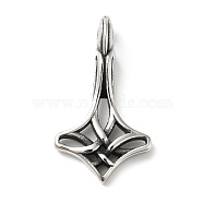 304 Stainless Steel Manual Polishing Pendants, Thor's Hammer, Antique Silver, 39x22x10.5mm, Hole: 4.5x9mm(STAS-G274-08AS)