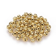 Tibetan Style Spacer Beads, Bicone, Antique Golden Color, Lead Free & Cadmium Free, Bicone, 5x4.5mm, Hole: 1mm(GLF0256Y)