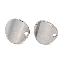 304 Stainless Steel Stud Earring, Stainless Steel Color, 13mm, Hole: 1.6mm, Pin: 0.8x11mm(STAS-C117-10P)