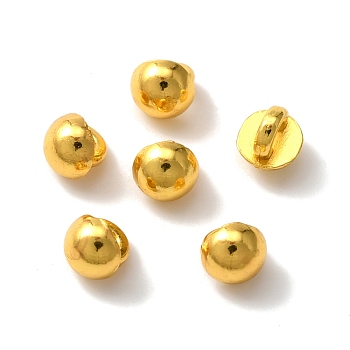 Mini Alloy Shank Buttons, 1-Hole, Mushroom, for DIY Doll Clothes, Golden, 4x4mm, Hole: 1.2mm