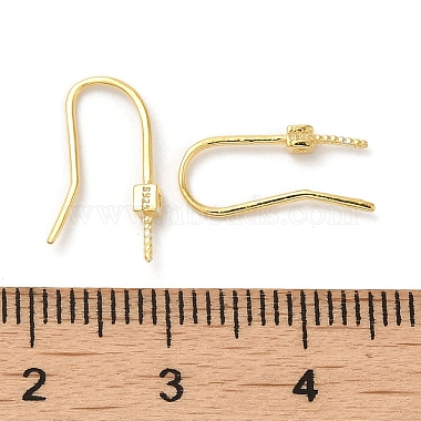 925 Sterling Silver Earring Hooks(STER-P056-14G)-3