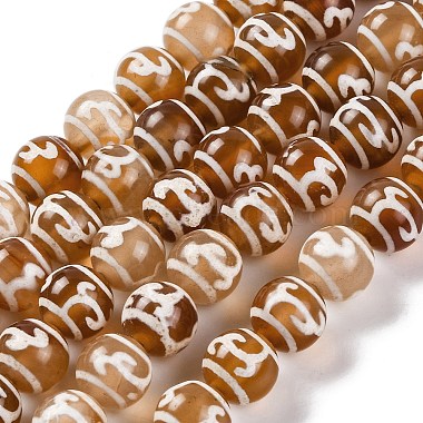 Peru Round Tibetan Agate Beads