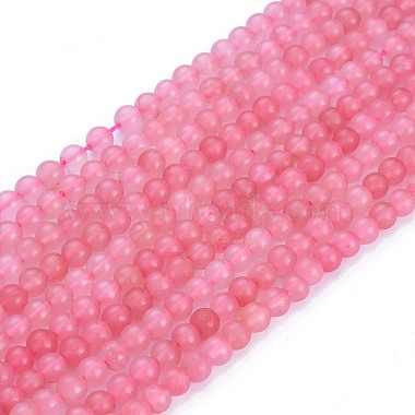 Natural Rose Quartz Beads Strands(X-G-F591-04-6mm)-4