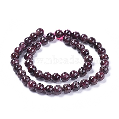 Natural Garnet Beads Strands(X-G-J376-37-8mm)-5