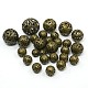 Mixed Iron Filigree Hollow Round Beads(IFIN-X0008-AB-NF)-1