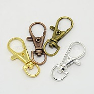 Alloy Swivel Lobster Claw Clasps, Swivel Snap Hook, Mixed Color, 35x13mm, Hole: 6mm, 4 colors, 25pcs/color, 100pcs/box(KEYC-NB0001-09)