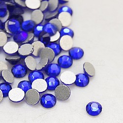 Glass Flat Back Rhinestone, Grade A, Back Plated, Faceted, Half Round, Cobalt, 3~3.2mm, about 1440pcs/bag(RGLA-C002-SS12-369)
