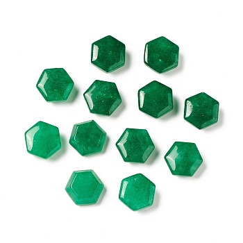Natural Malaysia Jade Cabochons, Dyed, Hexagon, 14x15.5~16x7~7.8mm