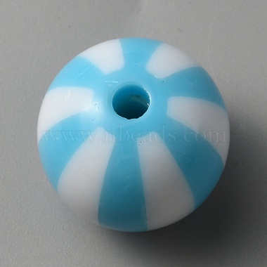 Opaque Acrylic Striped Beads(SACR-WH0009-10A)-2