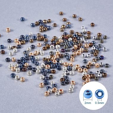 grader des perles de rocaille en verre rondes(SEED-PH0011-01)-2