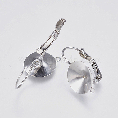 Supports d'accessoires de boucle d'oreille en dormeuse en 304 acier inoxydable(STAS-I097-022P)-2