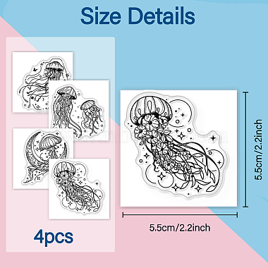 4Pcs 4 Styles PVC Stamp(DIY-WH0487-0039)-8