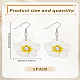 1 Pair Bohemian Style Polymer Clay Dangle Earrings(EJEW-LP0007-109)-2