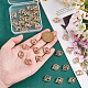 Elite 36pcs 18 styles Glass Connector Charms(GLAA-PH0002-85)-6