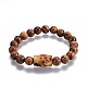 Men's Wood Beads Stretch Bracelets(BJEW-JB04121-02)-1