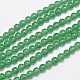 Chapelets de perles en jade de malaisie naturelle et teinte(G-A146-6mm-A04)-1