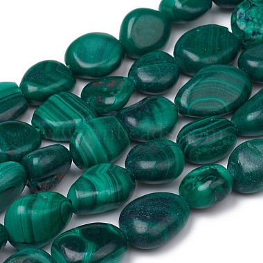8mm Nuggets Malachite Beads