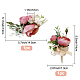 Craspire 2 pcs 2 style soie imitation rose corsage boutonnière(AJEW-CP0001-60)-2