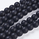 Synthetic Black Stone Bead Strands(X-G-R345-10mm-38-1)-1