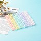 6 Colors Transparent Acrylic Pumpkin Beads Cup Mat(AJEW-CM00001)-2