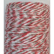 4 Ply Macrame Cotton Cord, Twisted Cotton Rope, for Crafts, Gift Wrapping, Colorful, 1mm, about 32.8 yards(30m)/roll(OCOR-L039-E05)